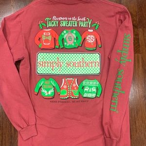 Simply Southern Holiday Christmas Tacky Sweater Long Sleeve